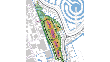 Plattegrond bouwlocatie De Zeehoek