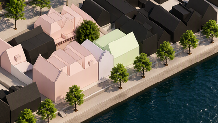 3d impressie van het bouwontwerp